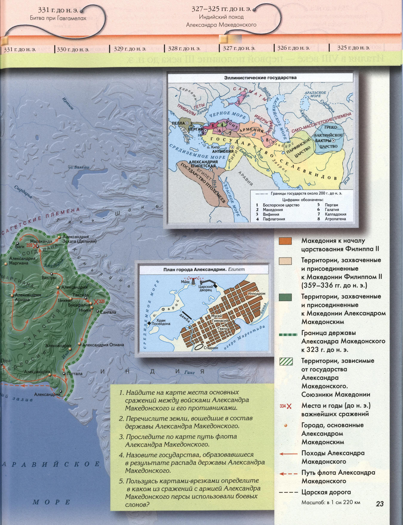Контурная карта по истории 5 класс возвышение македонии 359 336 гг до н э ответы