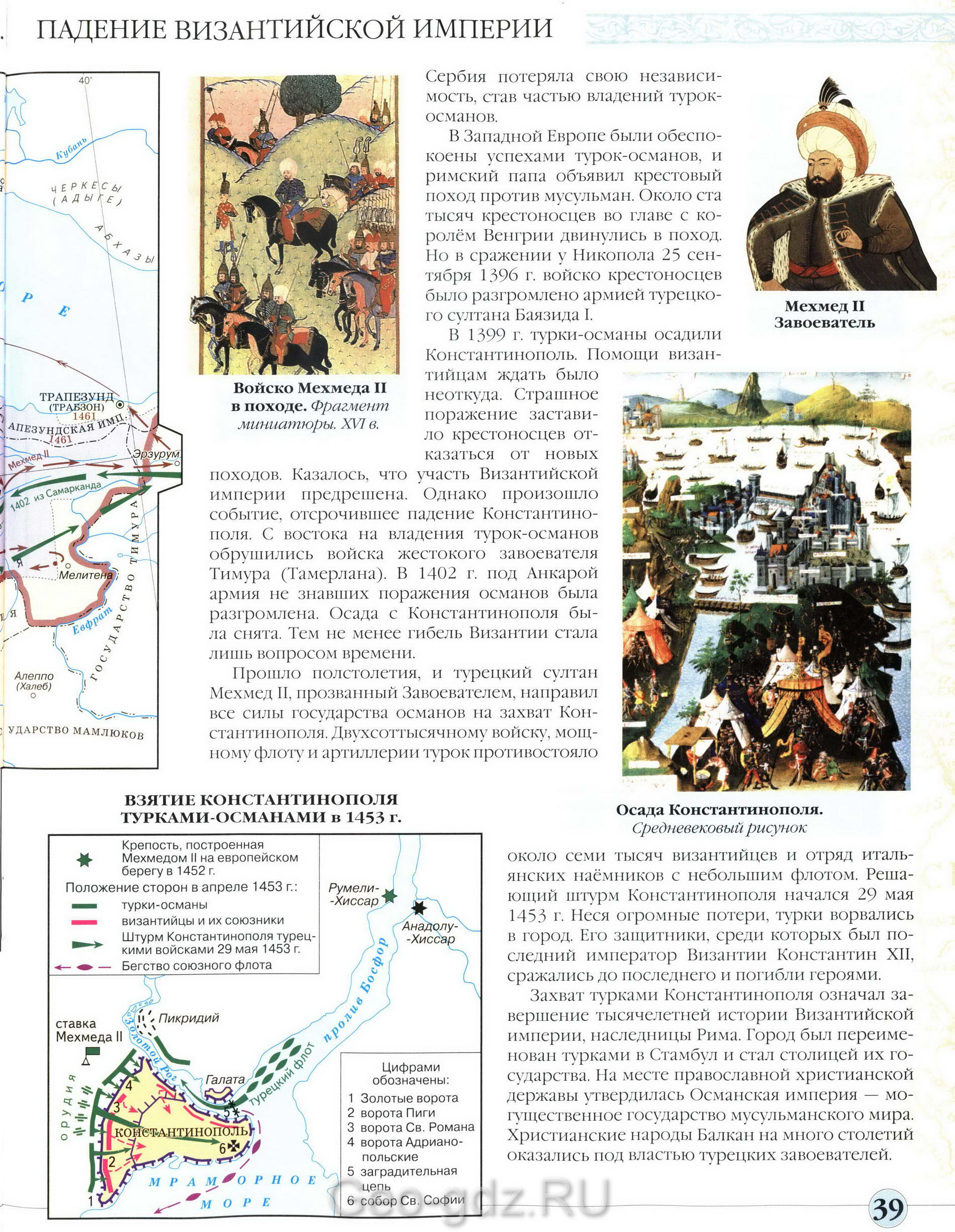 Падение византийской империи