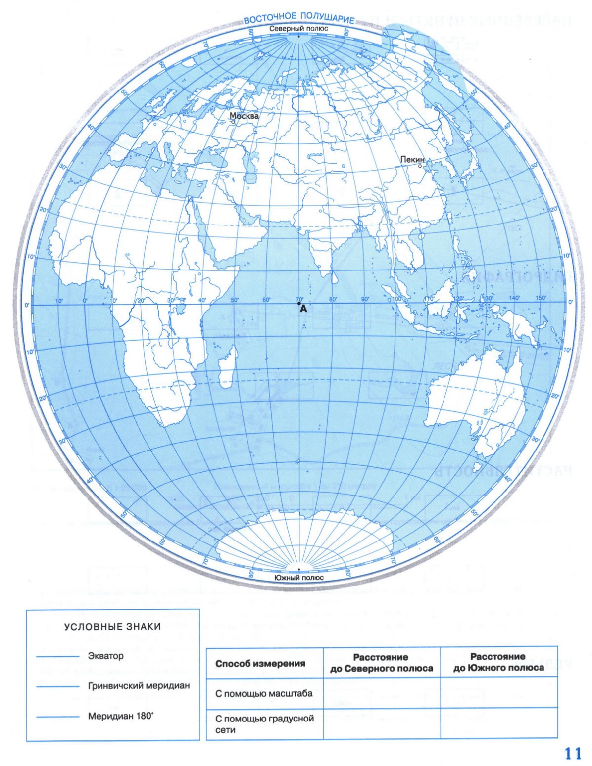 Земная поверхность на плане и карте 5 класс полярная звезда конспект