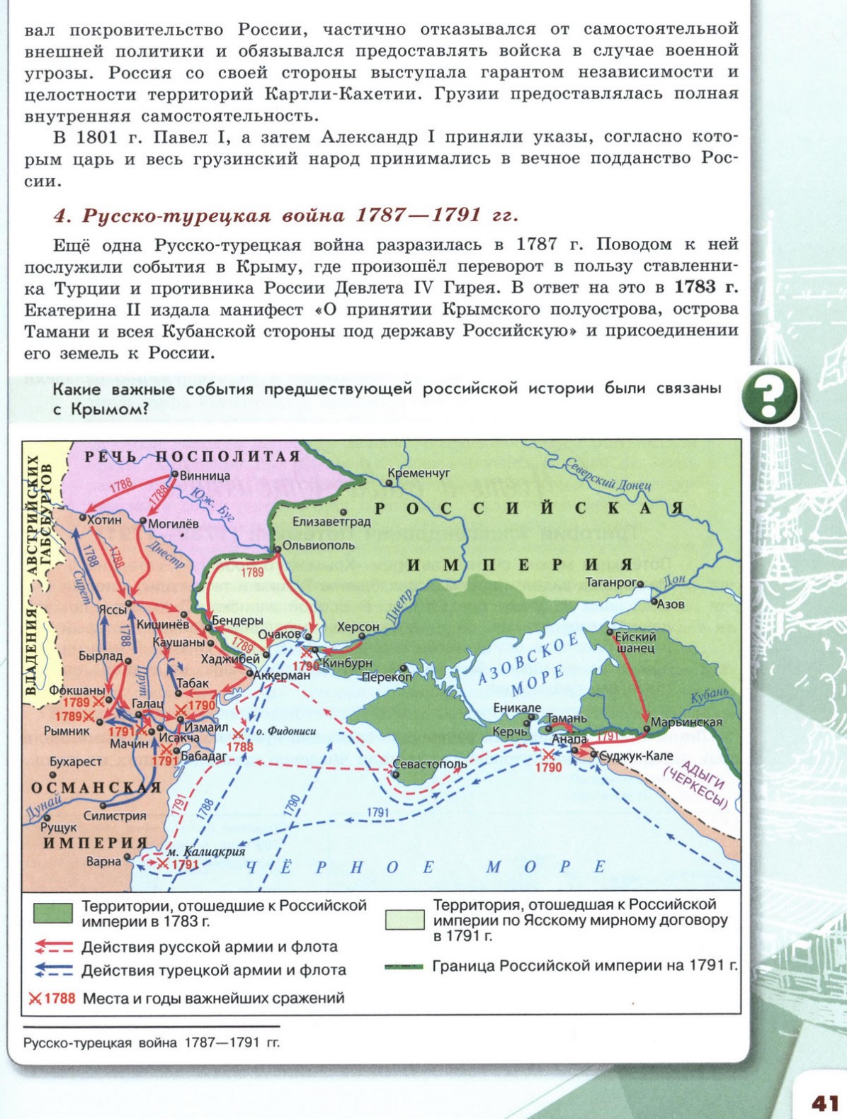 22 Внешняя политика Екатерины II учебник 8 класса 