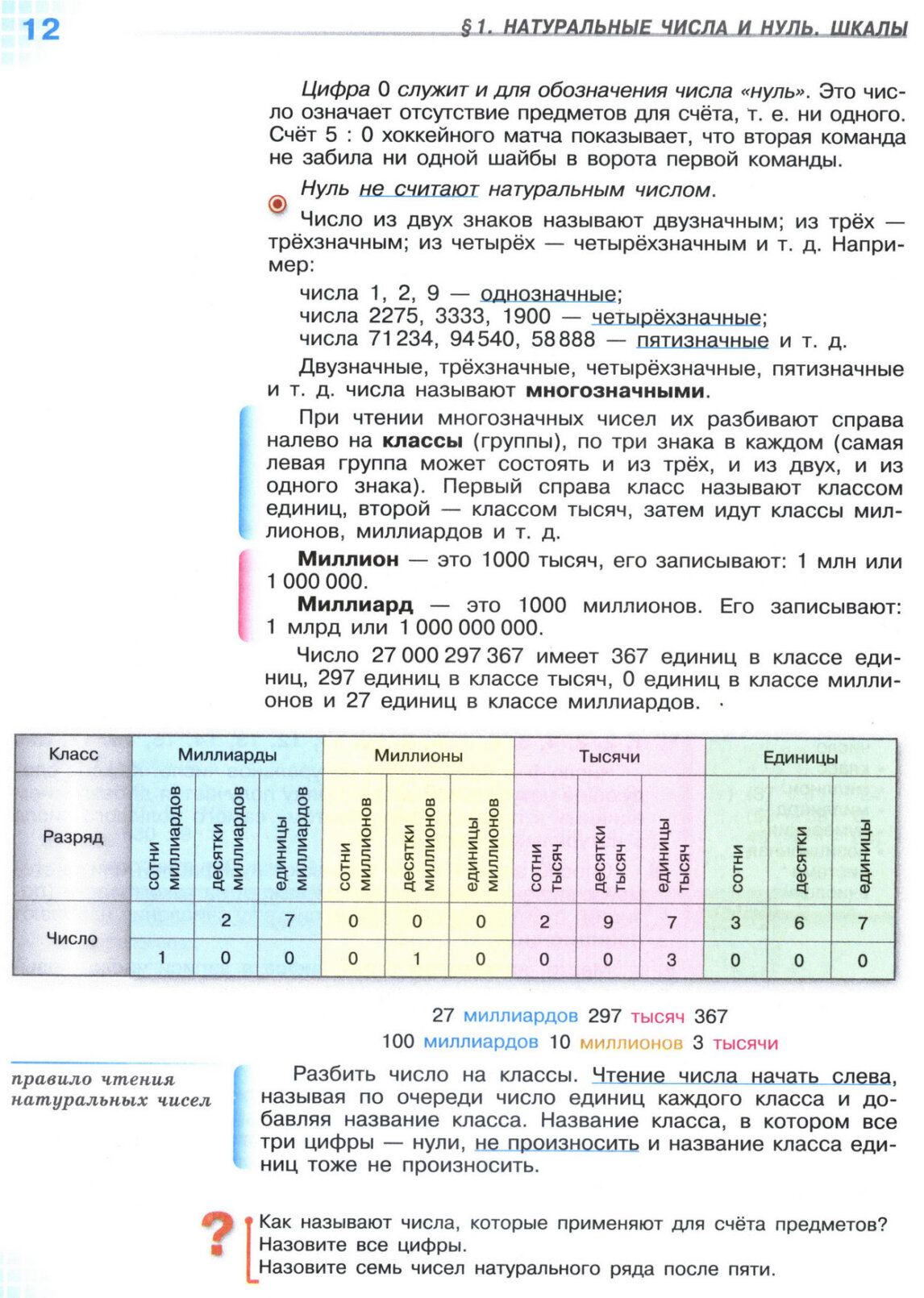 Страница 12 учебника по математике для 5 класса, 1 часть, Виленкин Страница 12 учебника по математике для 5 класса, 1 часть, Виленкин