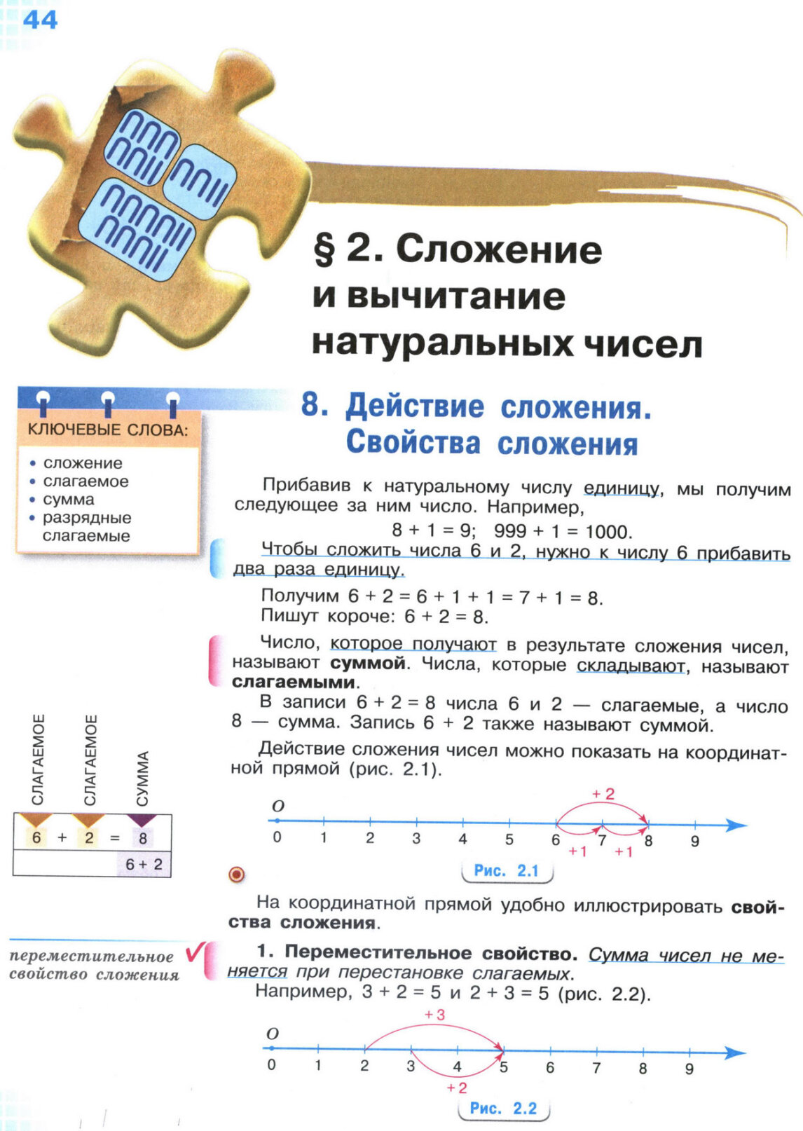 Страница 44 учебника по математике для 5 класса, 1 часть, Виленкин Страница 44 учебника по математике для 5 класса, 1 часть, Виленкин