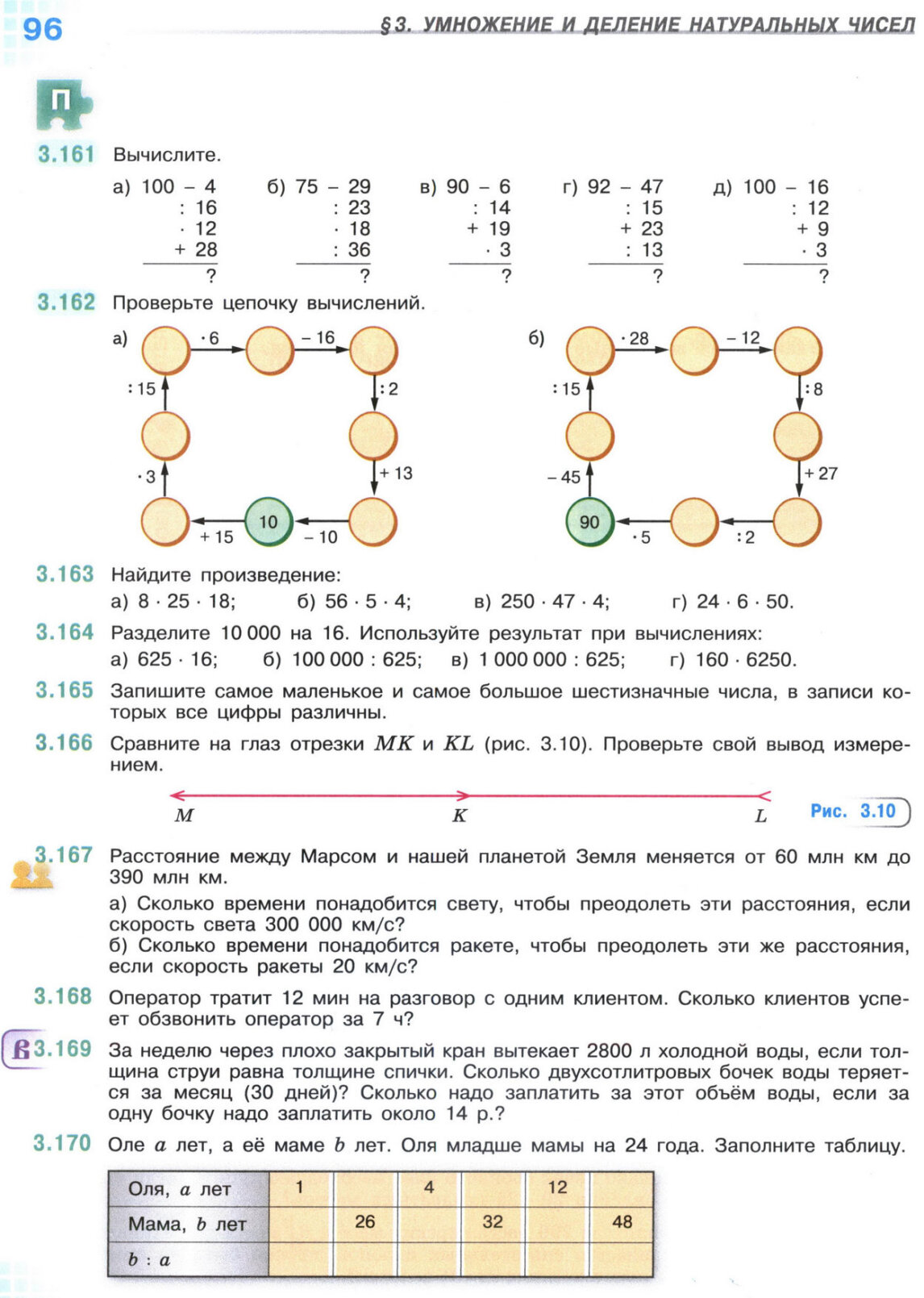 Страница 96 учебника по математике для 5 класса, 1 часть, Виленкин Страница 96 учебника по математике для 5 класса, 1 часть, Виленкин