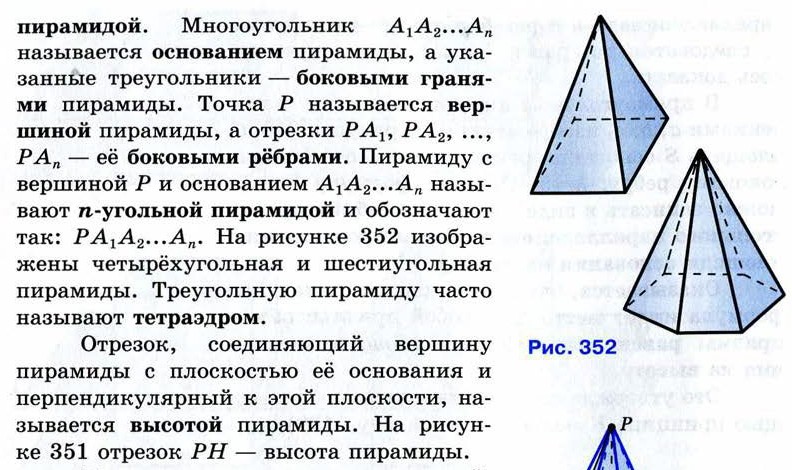 Определение пирамиды с рисунком